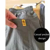 Summer Men Pants Sports Outdoor Casualne spodnie Solidny kolor elastyczny talia lekka wygodna długie spodnie Plus Size 220714