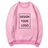 Custom Sweatshirt Men DIY Sportswear Design Yourself Pattern Text Top Wear Print Your Women Pullover Trendy Streetwear 220722