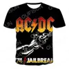 Été AC DC 3D Imprimé Rock Roll Hommes T Shirt Tee Hommes Vêtements À Manches Courtes Top Tees Homme Casual Imprimer O Cou Gentleman 220520