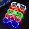 Aşk led gözlük neon parti yanıp sönen aydınlık hafif gözlükler bar partys konser floresan ışıltılı fotoğraf destek malzemeleri