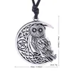 Skyrim Wicca Owl hanger ketting godin Crescent Moon Pendants Pentagram Pagan Amulet Talisman voor vrouwen man 2022 verklaring L220812