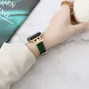 Watch Straps Guard 41mm Thin bands Real Leather Gold Connector Ladies 38mm 41mm 44mm For Apple Strap iwatch Series 7 3 4 5 SE 6 Watchband Bracelet Women Fashion Present