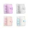 Notepads 3-hole Mini Binder Student Notebook Cover Po Card Organizer Diary Agenda Clear Planner School StationeryNotepads NotepadsNotepads