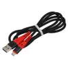 Cabo de nylon Tipo C Cabos de carregamento rápido Cabos USB Tipo C Cabo de cabo de dados para Samsung Huawei Xiaomi MicroSb Wire 1m