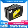 Аккумулятор Liitokala Lifepo4 12 В, 24 В, 36 В, 48 В, 30 Ач, 40 Ач, 50 Ач, 60 Ач, 80 Ач, 100 Ач, 120 Ач, 150 Ач, 180 Ач, 200 Ач, аккумулятор класса A, подходит для кемпинга на открытом воздухе и бездорожья.