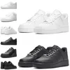 Nike Air Force 1 Af1 AirForce One Baskets Designer Femmes Hommes Casual Chaussures Blanc Noir Gris Orange Runners Platform Trainers