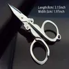 Portable Folding Scissors Mini Foldable Scissors Tools Travel Stainless Steel Utility Hike Silver Scissor Tool Outdoor Use TH00719839788