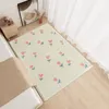 Semplice e carino camera da letto comodino coperta ispessita imitazione cachemire tappeto ragazza Ins resistente al vento Home Foot Pad CX220402