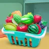 تظاهر اللعب مجموعة الطعام البلاستيكي لعبة DIY كعكة القطع فاكهة الخضار طعام التظاهر لعب اللعب للأطفال هدية تعليمية 220725