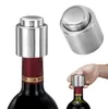 Outils de bar Type de pressage Bouchon de bouteille Bouchon de vin rouge en acier inoxydable Bouteilles de vin rouge scellées sous vide Bec Bouchons de débit d'alcool Bouchon verseur SN4554