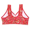 2022 New Bra Cotton Women Women Front Crower Bra Wire Бес -нижнее белье удобное яркие цветы Bralette Lingerie L220726