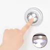 Wall Lamp 2/3pcs 3 LED Touch Control Night Light Round Under Cabinet Closet Push Stick On Home Kitchen Bedroom Automobile UseWall WallWall