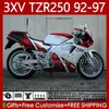 Bodywork For YAMAHA TZR 250 TZR250 R RS RR TZR250RR TZR-250 92-97 Body 117No.37 YPVS 3XV TZR250R 92 93 94 95 96 97 TZR250-R 1992 1993 1994 1995 1996 1997 Fairing white glossy