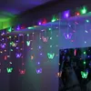 Strings KHLITEC 300CM 50CM String Light 48 LED Curtain Lights Butterfly Fairy Garlands Outdoor Garden Wedding Party Chrismas Decoration