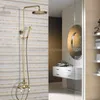 Conjuntos de ducha de baño Montaje en pared Grifos mezcladores de latón antiguo Grifos de doble manija con mano Kan104Bathroom