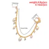 2022 Fashion Bohemia Punk Sexy Women's Fake Nose Piercing Nose Clip Baroque Pearl Pendant Tassel Chain Earrings Summer Jewelry