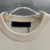 Новый дизайнерский бренд aop jacquard Letter вязаный свитер.