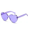 Óculos de sol Moda Sexy Heart Women Women Vintage Rimless Sun Glasses for Men Designer Pink Sunshades UV400 LunettessunglassessunglassessungLasses