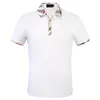 豪華なカジュアルメンズTシャツ通気性ポロウェアデザイナー半袖Tシャツ100％コットン高品質卸売黒と白のアジアンサイズM-3XL