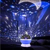 Bébé étoile projecteur éclairage veilleuse étoiles lampe de Projection 360 degrés Rotation 3 Mode d'éclairage ciel pour chambre d'enfants