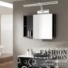 Lampe murale 7w salle de bain LED moderne étanche en acier inoxydable L40 / 55 cm d'intérieur miroir applicable Vanity Lights Fixturewall