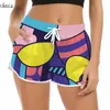 Cloocl Women Shorts Piękne Polinezja Streszczenie Sztuka 3D Wzór drukowane szorty fitness Modna odzież żeńska plażowa W220616