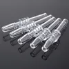 In Stock Quartz Tip Quartz Nail Smoking Accessories 10mm 14mm 18mm Joint Male for Mini Nectar Collector Kits Straw Tube Tips