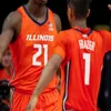 2022 College Illinois Fighting Illini Basketball Jersey Ayo Dosunmu Kofi Cockburn Alfonso Plummer Jacob Grandison Frazier Andre Curbelo