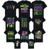 MEN039S Tshirts Mardi Gras Kerevit T Shirt Mardigras Geçit töreni Boncuklar Maske Tüyler Kadınlar İçin Kıyafetler Erkek Çocuklar Tee Üstler G3094186