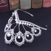 Miss Universo Crown redonda Cabeça de cabeça ajustável Pearl Peakcock Feather Tiara Rhinestone Pageant Crowns CZ Coroa Novia Bijoux Cheveux