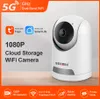 SEGEC 1080P Mini Wifi Camera AI Auto Tracking Tvåvägs Adudio Private Mode IR Night Vision PTZ Cam Flera installationsmetoder