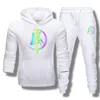 Men's Hoodies Men's & Sweatshirts Fashion Digital Printing Sportswear Suit Autumn And Winter Hooded Pullover Two-Piece Jogging