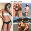 Chuuk Polinezyjski druk plemienny Brazylijskie bikini set stroje kąpielowe Kobiety kostium kąpielowy Push Up Bikini Kobieta Kąpiel Kąciki Swim zużycie 220616