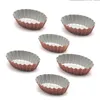 12 Pack Oval Oval Oval Tart Stampo Cupcake e Muffin Baking Cup Autensili da forno antiaderente di Leeseph Y200618