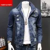Jaqueta de jeans masculina de rua casual por atacado primavera e outono, aluno masculino, laminho bordado para lavar 3D jaqueta bordada 201127