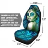 Auto-stoelbedekkingen Volledige set Universal Protector Cushion Accessories Butterfly Woman Print Car-StylingCar