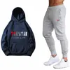 Herrespår mode mellansvarumärke mäns set tracksuit sportkläder spår kostymer manliga sweatsuit korta ärmar 2 bit setmen's