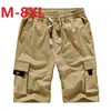 2022Sommar Herr Baggy Multifickor Military Cargo Korta Byxor Man Bomull Khaki Herr Tactical Shorts Beach Plus Size8XL