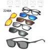 5 in 1 uomo personalizzato Donne donne polarizzate occhiali da sole a magneti clip clip su occhiali da sole su occhiali da sole 220611