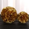 Dekoratif Çiçekler Çelenk 8 inç (20 cm) Asılı Yapay Öpüşme Çiçek Topu Centerpieces Ipek Gül Diy Düğün Parti Dekorasyon