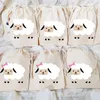 Emballage cadeau 5pcs sacs de moutons Barnyard Farm Animal thème Baby Shower garçon fille fête d'anniversaire Eid Mubarak Al Adha Al-adha Ramadan FavorGift