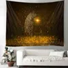 Planetary Tapestry Outer Space Galaxy Universe Printing Wall Mural Bedroom Living Room Dormitory Home Decoration J220804