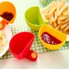 1PCS Plastic Dip Clips Bowl Plate Holder Colorful Plate Clip Holders Kitchen Splice props Dishes sauce dish Kitchen Tools
