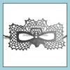 Party Masks Festive Supplies Home Garden Ll Sexy Lace New Women Ladies Girls Halloween Xmas Cosplay Costume Masq Dho15