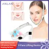 ANLAN V-Line Appareil de levage du visage Masseur de vibrations Thérapie par la lumière photonique EMS Ceinture faciale Ascenseur de menton Appareils à usage domestique 220513