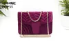 Classic Designer Womens Clutch Purses Evening Shoulder Bags Leather Velvet Crossbody Bag Metal Logo Handbag Sewing Backpack Women Chain Tote Messenger 3289