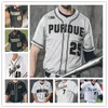 Camisa de beisebol Ncaa Purdue Boilermakers personalizada Evan Albrecht Troy Viola CJ Valdez Jake Jarvis Curtis Washington Jr. Cam Thompson Mike Bolton Jr. Ryan Howe Paul Toetz