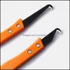 Squeegees Professionell rengöring och borttagning av gammal handgång Tungsten Stål Joint Notcher Tool Collator Tile Gap Repair Hook Knife Drop Del