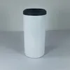 Sublimação local de armazém 4 em 1 lata mais refrigerada Drinkwares Tumbler de aço inoxidável 16 onças de parede dupla de parede bebendo copo com palha pronta para enviar A02