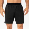 LU LU LEMONS Short Sport Herren Sommer Schnell trocknend Elatic Running Training Unterwäsche Hose Looe Caual Fie Capri Workout Beach Gym Legging